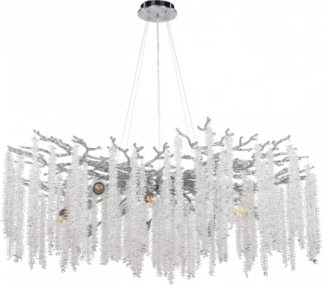 Подвесная люстра хрустальная Arte Milano Milano-1 23110.1000.14.E14.A CW (220V, на тросе)