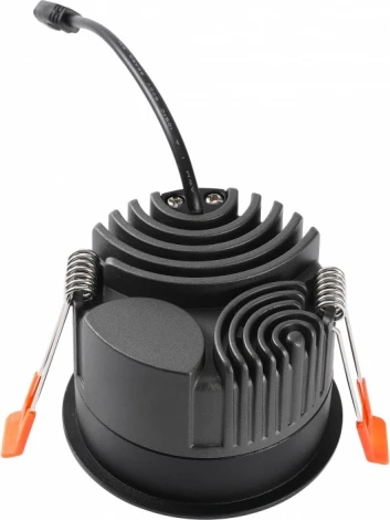 Встраиваемый светильник iLedex Mars 112-12W-D80-3000K-24DG-BK (220V, круглые)