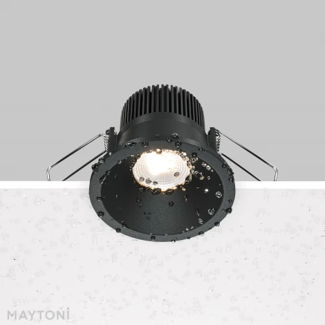 Встраиваемый светильник Zoom 3000K 1x6Вт 60° IP 65 LED Maytoni Technical DL034-01-06W3K-B (220V, круглые)
