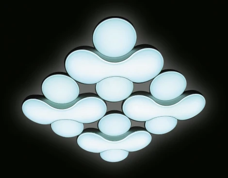 Потолочная люстра Ambrella Orbital Granule FG1066/4 WH 208W D720*720