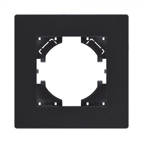 Рамка 1-постовая черный матовый Kollinger Aspekt AT1BM