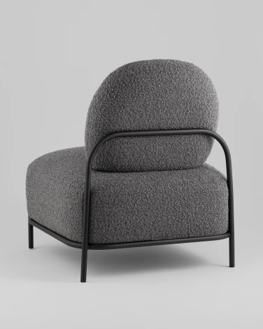 Кресло Стоун new ткань букле тёмно-серый арт.УТ000039997