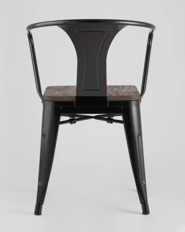 Стул Stool Group TOLIX ARM WOOD с подлокотниками черный УТ000001862