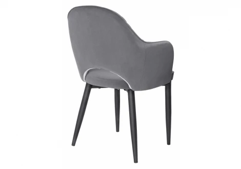 Обеденный стул на металлокаркасе Woodville Vener gray new 11866