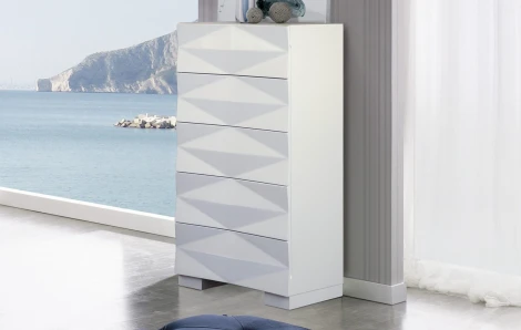 Комод вертикальный S-153 белый