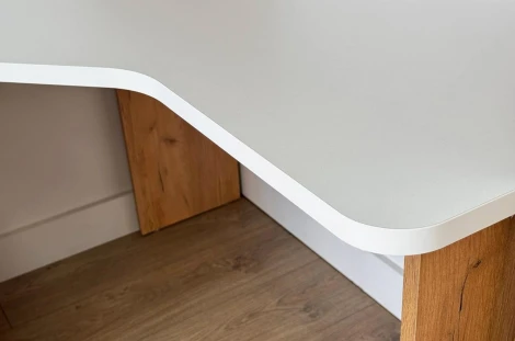 Лайт-2 Стол компьютерный 1200 угловой Mebelson (ЛДСП/Дуб крафт золотой,Белый) арт.SKL2.2N02.2725