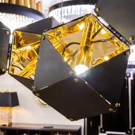 Подвесной светильник L'Arte Luce Welles L31208 black,gold (220V, на тросе)