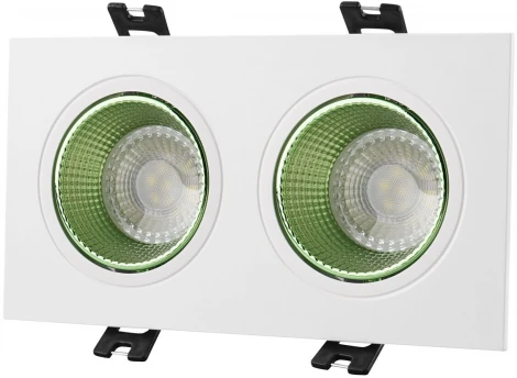 Встраиваемый точечный светильник Denkirs DK3072-WH+GR