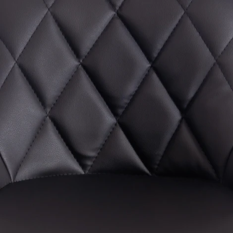 Стул барный MESSY (mod. KY704C) черный/белый/хром (металл/экокожа)