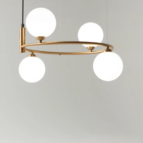 Подвесной светильник Ring MOD013PL-04BS1 (220V, на тросе, шарики)