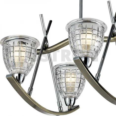 Потолочная люстра N-Light 403 403-06-13 chrome + antique brass