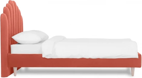 Кровать Queen II Sharlotta L 1600 ОГОГО (арт.577036), (Ткань/Оранжевый)