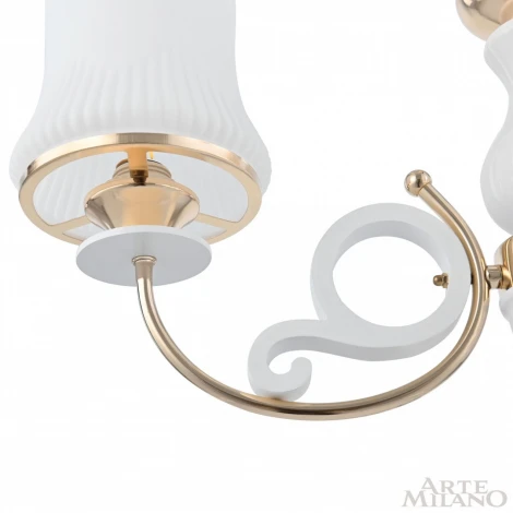 Подвесная люстра Arte Milano Florentia-1097 301097/3 Wh/Gd (220V, на цепи)
