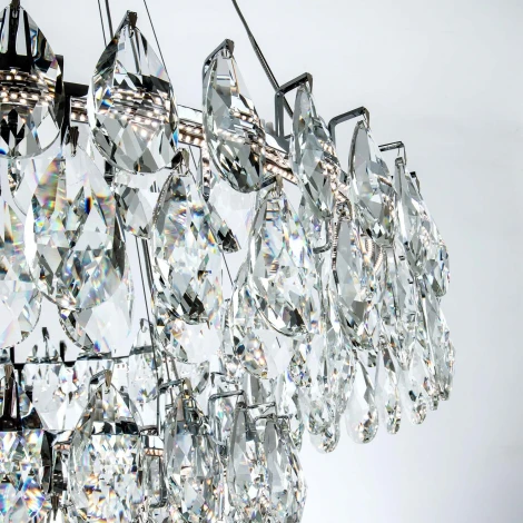 Подвесная люстра светодиодная хрустальная с регулировкой цветовой температуры Modelux MODELUX ML.6900.800P CR