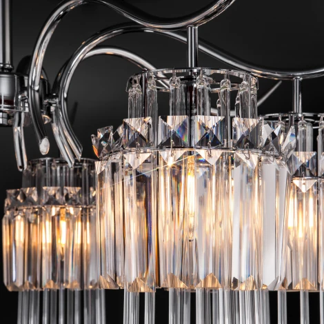 Потолочная люстра Eurosvet Sevilia 10119/8 хром/прозрачный хрусталь Strotskis