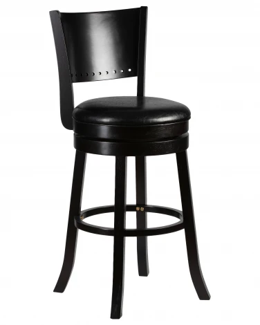 Вращающийся полубарный стул DOBRIN TONY COUNTER (капучино, черный)