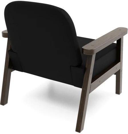 Кресло Arsko Флори венге велюр черный