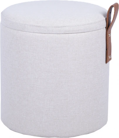 Пуф с ящиком Эркки рогожка XS белый Stool Group арт.УТ000039492