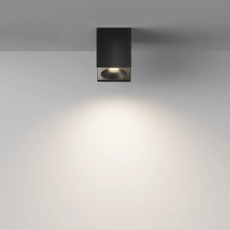 Потолочный светильник Zoom GU10 1x50Вт IP 65 Maytoni Technical C030CL-01B (220V, куб)