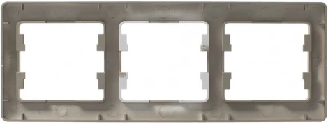 Рамка на 3 поста (титан) Systeme Electric GSL000403