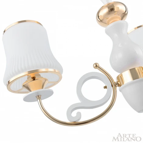 Подвесная люстра Arte Milano Florentia-1097 301097/3 Wh/Gd (220V, на цепи)