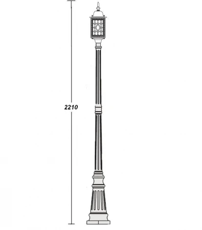 Наземный фонарь Oasis Light 64809S Bl
