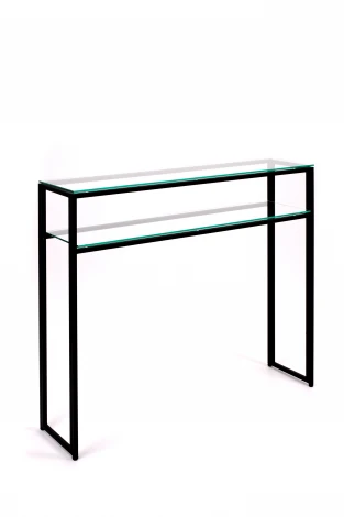 Консольный стол AllConsoles 1042-CB clear черный муар