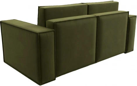 Диван прямой Куба мини (Зеленый/Микровельвет) Лига Диванов арт.121880
