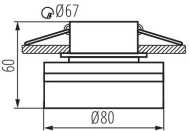 Встраиваемый точечный светильник без цоколя Kanlux GOVIK-ST 29238 (12V, круглые)