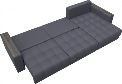 Диван угловой с декором Лига-049 НПБ Лонг Лига Диванов (Экокожа) арт.128308