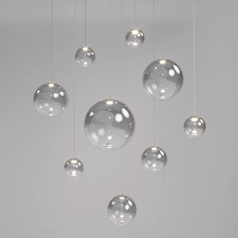 Подвесной светильник светодиодный Eurosvet WONDER со стеклянным плафоном 50230/1 LED дымчатый (на проводе, шар)