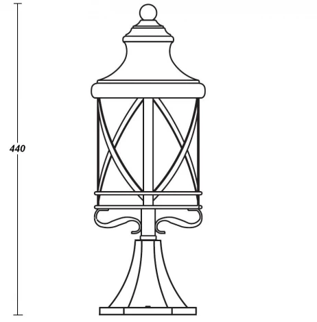 Наземный фонарь Oasis Light Lucerna Bg 84804