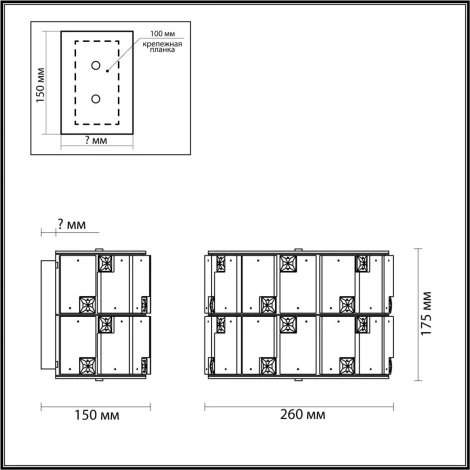 Бра Odeon Light Chessi 5076/2W золото/прозрачный/белый/металл/хрусталь/алебастр E14 2*40W (220V)