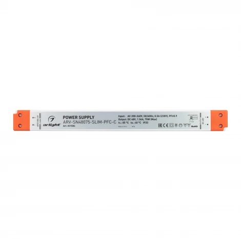 Блок питания ARV-SN48075-SLIM-PFC-C (48V, 1.56A, 75W) (IP20 Пластик) 031504 Arlight ARV