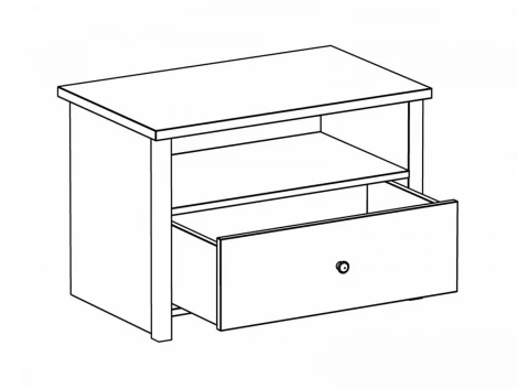 Тумба с ящиком Village ОГОГО 332477 (ясень коимбра)