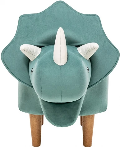 Пуф Leset Dino COMBI (Фанера,Массив дерева,Велюр/Зеленый,Белый) арт.2500000189968