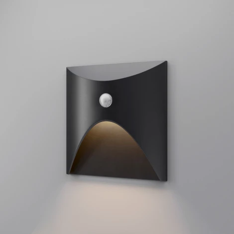 Подсветка светодиодная для лестниц встраиваемая IP65 Elektrostandard Move 40158/LED 4000K с датчиком движения Черный