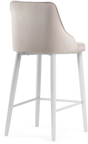 Полубарный стул Woodville Атани кремово-дымчатый / белый 528459