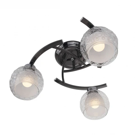 Потолочная люстра IDLamp Elezaveta 875/3PF-Darkchrome