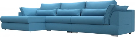 Диван угловой Пекин Long угол левый Лига Диванов (Рогожка) арт.123510L
