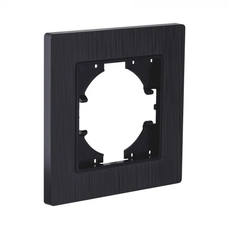 Рамка 1-постовая черный матовый Kollinger Eleganz Plex EP1BM