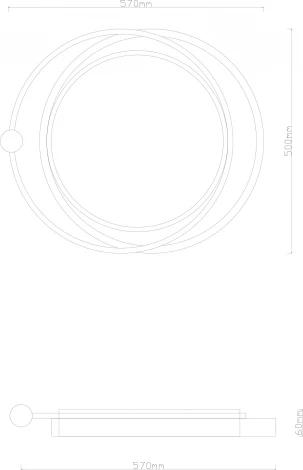 Потолочный светильник Arte Lamp A2658PL-58BK