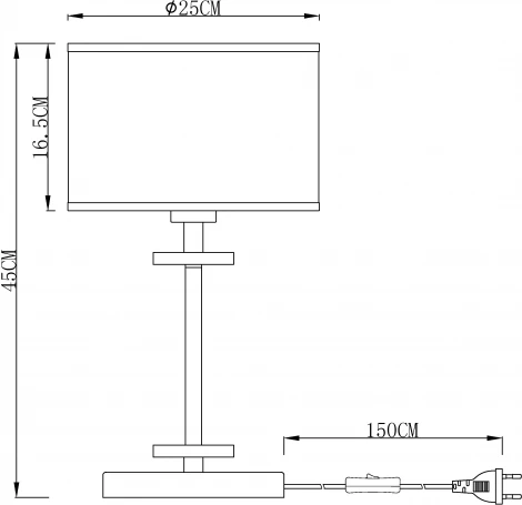 Интерьерная настольная лампа Arte Lamp Furore A3990LT-1CC