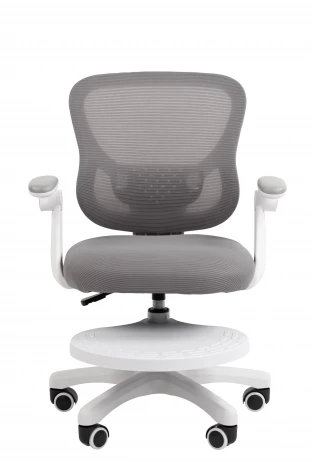 Кресло детское компьютерное CHAIRMAN CH106 серый, с подножкой 7187532