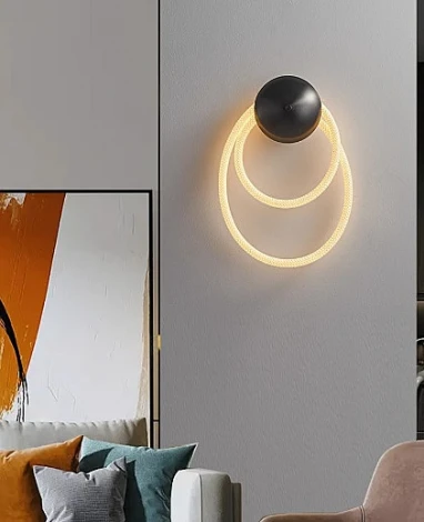 Настенный светильник с гибким неоном Lightera Tura LE103W-47BA STEEL (LED, 220V)