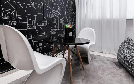 Обеденный стол Eiffel D70 Cosmo Белый