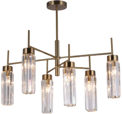 Потолочная люстра на штанге Omnilux Panvenan OML-68517-06 (220V, хрусталь)