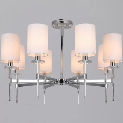 Потолочная люстра на штанге ILLUMICO IL1382-8CPA-29 CR Romei
