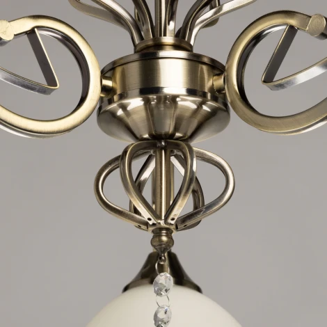 Подвесная люстра с хрустальными подвесками De City Фелиция 114010703