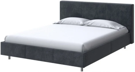 PROxSON Кровать Novo (Ткань: Велюр Casa Графитовый) 90x200